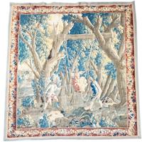 Zdjęcie przedmiotu 430: Scena rodzajowa z huśtawką w parku (ogrodzie)